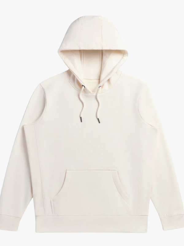 Premium Off-White Unisex Pullover Hoodie – Natural Comfort
